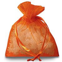 Pumpkin Organza Drawstring Bags | Quantity: 30 | Width: 6"…