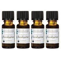 Swanson Certified Organic Eucalyptus Essential Oil 0.5 fl Ounce (15 ml) Liquid (4 Pack)