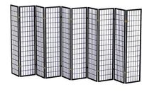 Panel Shoji Screen Room Divider 3 - 10 Panel (10 panel, Black, White, Cherry , Natural)