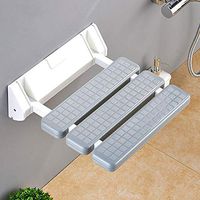 Rishx Wall Mounted Shower Seat Bench Bath Folding Seat Bathroom Stool Commode Toilet Chairs Porch Changing Stool Living Room Wall Shelf