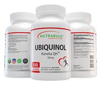 NutraBulk Premium Ubiquinol 50mg Soft Gels - 500 Count