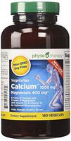 Phyto-Therapy Vegetarian Calcium with Magnesium Capsules, 180 Count
