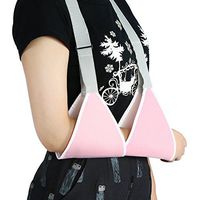 Arm Sling, Adjustable Sling Immobilizes and Stabilizes Forearm Arm Sling Brace Sprain Support Wrist or Hand for Plaster Fixation(Pink)