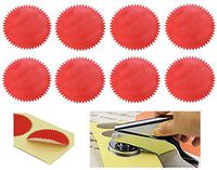 MNYR 50pcs RED Vintage Embosser Stamp Sealing Blank Certificate Self-Adhesive Seal Stickers