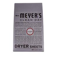 Mrs. Meyer's Clean Day Dryer Sheets, Lavender, 80 ct (2 Pack), White