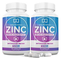 Zinc 50mg Vitamin Supplements for Immune Support System, Zinc Picolinate for Adults Kids - Zinc Pills Offer Powerful Alternative to Lozenge, Chewable Tablets, Liquid (4 Month Supply | 2 Pack)