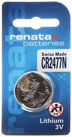 RENATA BATTERY CR2477N.SC CR2477 Series Ø24.5 x 7.7 mm 3 V 950 mAh Swiss Made Lithium Battery - 5 item(s)