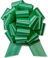 8 Inch Pull String Bows Green 20 Loops (2 & 1/2 Inch Ribbon) (10/pkg) Pkg/1