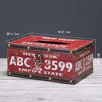 T-ZJHC European Creative car Tray Tray ktv Living Room Coffee Table Household Tissue Box, Yellow Short 3599