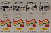 Formula EM Generic for Emetrol Nausea & Upset Stomach Relief Cherry Flavor 4 oz. Bottle Pack of 4 Total 16 oz.