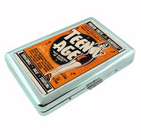 Teenage Rampage Vintage Metal Silver Cigarette Case Holder RFID-Blocking Wallet