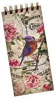 Punch Studio Wire Spiral Long Notepad ~ Romantic Bird 65598