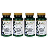 Swanson Full Spectrum Turmeric Astragalus & Gotu Kola Complex 60 Capsules (4 Pack)