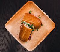 4eSync Palm Leaf Plates, All Natural and Compostable Disposable Plates, Eco Friendly and Elegant 10 inch square, 10Count