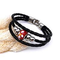 Jewelry Fashion Big Hole Beads Punk Cuff Style Charm Leather Bracelet Bangle K19 Popular Stylish Bracelets Charms Accesories Cheap Jewerly Accessory Accessories