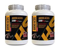 Workout Supplements pre Work Out - Amino ACIDS 2200 mg Complex - Maximum Strength - Amino acids for Workout Recovery - 2 Bottles 300 Tablets