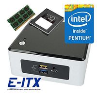 Intel NUC5PPYH Celeron NUC System, 8GB DDR3L , 960GB SATA SSD, WiFi, Bluetooth, Pre-Assembled and Tested by E-ITX