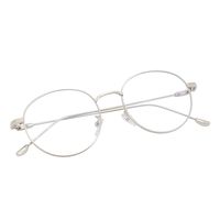 Blue Light Blocking Glasses Retro Round Metal Frame Eyeglasses Blue Ray Blocking Glare UV Protection Computer Gaming Glasses (Silver Frame)