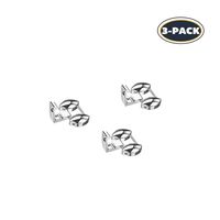 TOYOUTHS 3-Pieces Extra Links Silver Compatible with Fitbit Versa Bands Replacement Stainless Steel Metal Chains Accessories