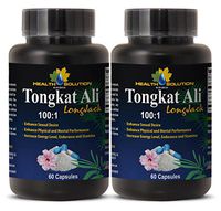 Tongkat ali Powder Bulk - TONGKAT ALI Root Extract 100 : 1 400MG - Increase in libido (2 Bottles)