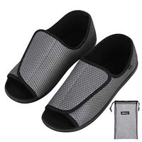 Diabetic Shoes Walking Open Toe Shoes Broken Toes Slippers Durable Square Toe Support Brace for Broken Bones Man Fracture Recovery Injury Foot Suitable for Bunion Feet, Diabetic People