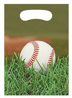 Club Pack of 96 Baseball Sports Fanatic High Definition Loot Bags 9"