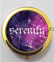 BlackKey Serenity Beautiful Inspirational Word 3-Compartment Decorative Pocket Gift Box Case Organizer for Pill, Color 2 -1669