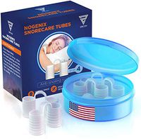 Nogenix Snorecare Tubes – Set of 4 Nose Vents – Anti Snoring Tubes - Facilitate Breathing – Medical Grade Silicon - Reusable – Comfortable and Advanced Design – Includes Travel Case - No Side Effects