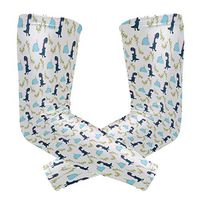 Men's UV Protection Arm Sleeve Blue Dinosaur Gifts Compression Arm Sleeve, Skin Protection Cooler Cycling Sleeves for Outdoor Activities to Cover Arms