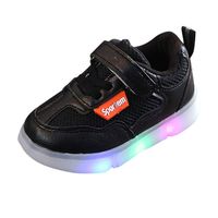 Toddler Baby Kids Boys Girls Breathable LED Lighted Flashing Luminous Skate Sneakers Walking Running Shoes