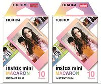 Fujifilm Instax Mini Instant Macaron Film, 10 Sheets, 2 Value Set
