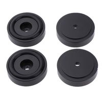 Baosity 4 Pack Aluminum Speaker Spike Shockproof 30x10mm Isolation Feet Stand Cone Pad Turntable Amplifier CD DAC Recorder Black