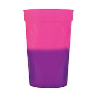 12oz Color Changing Stadium Cup, Set of 12, Pink to Purple