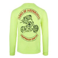 Sons Of Arthritis Safety Green Ibuprofen Chapter Long Sleeve 100% Cotton Shirt (X Large)