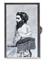 Bearded Lady Circus Sideshow Freak 1892 Decorative Pill Box