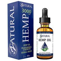 3,000mg Zatural Hemp Oil Drops: Hemp Seed Oil for Pain Relief, Anxiety, Stress, Relaxation, Better Sleep and Mood – Natural, Anti Inflammatory and Immune Support. Rich in Omega 3 & 6 (3,000mg Natural)