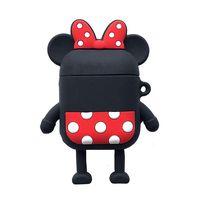 UR Sunshine AirPods Case, Super Cute Cartoon Monster Character Soft TPU Silicone Case Cover, Funny Standing Monster Protective Skin for AirPods1/AirPods 2-Minnie