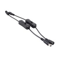 Conwork 4-Pack Inline DC Power Switch Extension Cable Male to Female 5.5mm x 2.1mm Barrel for LED Strip Light and Other Low Voltage Applications