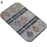 TbpersicwT Home bedroom carpet door mat, Geometric Pattern Living Room Anti-Slip Door Mat Entrance Rug Bathroom Carpet - 8#