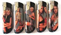 Sexy Blonde Happy Hour Series Torch Flame Lighters 5 Pack