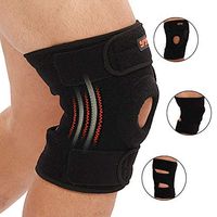 Knee Brace Support - Relieves ACL, LCL, MCL, Meniscus Tear, Arthritis, Tendonitis Pain. Open Patella Dual Stabilizers Non Slip Comfort Neoprene.