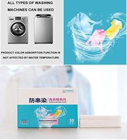 Indexshop Anti-String Dyeing Color Catcher for Laundry Color Trapping Dirt Grabber Stain Remover Laundry Tablet Color Catcher Dye Trapping Sheets
