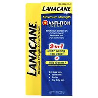 Lanacane Maximum Strength Anti Itch Cream, 1 oz (Pack of 7)
