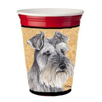 Caroline's Treasures SC9119RSC Schnauzer Red Solo Cup Hugger, Multicolor