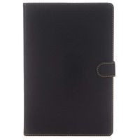 Jennyfly iPad Pro 12.9 Cover 2015,Ultra Thin Luxury PU Leather Protective Cover with Card Slot Smart Hand Free Book Style Stand Case for 2015/2017 iPad Pro 12.9 - Black