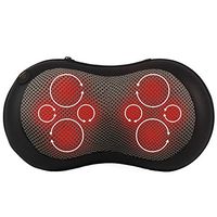 Gideon™ Shiatsu Deep Kneading Massage Pillow with Heat/Massage, Relax, Sooth and Relieve Neck, Shoulder and Back Pain (Gray)