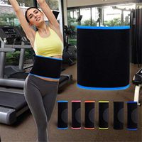 Amara Waist Trimmer Belt,Adjustable Sweating Sports Belt Sliming Belt Sweating Belt Yoga Belt Fat Burner Accelerates Weight Loss Waist Trainer Belt 11623cm,Blue