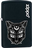 Zippo Personalized Message Engraved on Backside Multiple Eye Cat Windproof Lighter