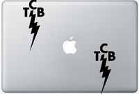 Elvis Tcb Taking Care Of Business FlashDecals3613 Set Of Two (2x) , Decal , Sticker , Laptop , Ipad , Car , Truck