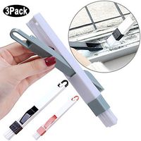 Hand-held Tools Window Track Cleaning Brushes with Dustpan Gap Groove Computer Keyboard Cleaning Tools Door Track Corner Cleaner Mini Broom Dust Collector 3 Pack Fit in Small Places Black Pink Green